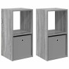 Table de chevet 2 pcs Gris Sonoma 35 x 32 x 68,5 cm 632386632386