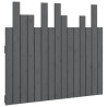 Tête de lit murale Gris 95,5x3x80 cm Bois massif de pin 632390632390