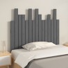 Tête de lit murale Gris 95,5x3x80 cm Bois massif de pin 632390632390