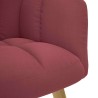 Chaise de relaxation Rouge bordeaux Tissu 632392632392