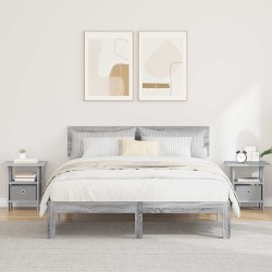 Table de chevet avec tiroir 2 pcs Gris Sonoma 41 x 40 x 45 cm 632395632395