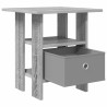 Table de chevet avec tiroir 2 pcs Gris Sonoma 41 x 40 x 45 cm 632395632395