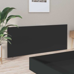Tête de lit Noir 200x1,5x80 cm Bois d'ingénierie 632396632396