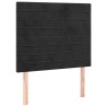 Tête de lit Noir 80x5x118/128 cm Velours 632397632397