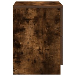 Table de chevet à 2 tiroirs en chêne fumé 40x36x50 cm 632398632398