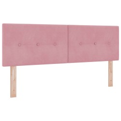 Tête de lit LED avec bandes LED Rose 144 cm Velours 632399632399