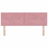Tête de lit LED avec bandes LED Rose 144 cm Velours 632399632399