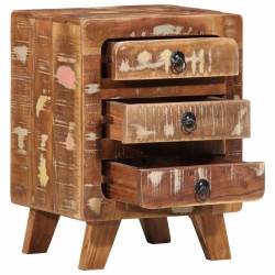 Table de chevet 2 pcs 37x32x50 cm bois massif de récupération 632401632401