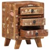 Table de chevet 2 pcs 37x32x50 cm bois massif de récupération 632401632401