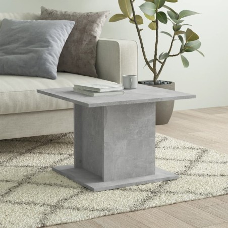 Table basse gris béton 55,5x55,5x40 cm bois d'ingénierie 632402632402