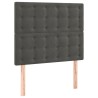 Tête de lit à LED Gris foncé 90x5x118/128 cm Velours 632404632404