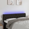 Tête de lit à LED Noir 160x7x78/88 cm Tissu 632405632405