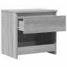 Tables de chevet 2 pcs Sonoma gris 40x30x39cm Bois d'ingénierie 632408632408