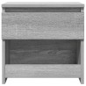 Tables de chevet 2 pcs Sonoma gris 40x30x39cm Bois d'ingénierie 632408632408
