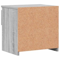 Tables de chevet 2 pcs Sonoma gris 40x30x39cm Bois d'ingénierie 632408632408