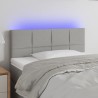 Tête de lit à LED Gris clair 90x5x78/88 cm Tissu 632410632410