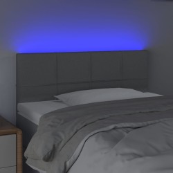 Tête de lit à LED Gris clair 90x5x78/88 cm Tissu 632410632410