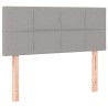 Tête de lit à LED Gris clair 90x5x78/88 cm Tissu 632410632410