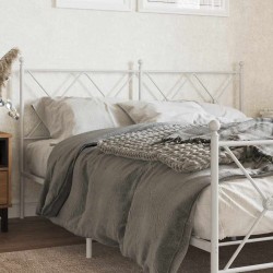 Tête de lit de remplacement métal blanc 160 cm 632412632412