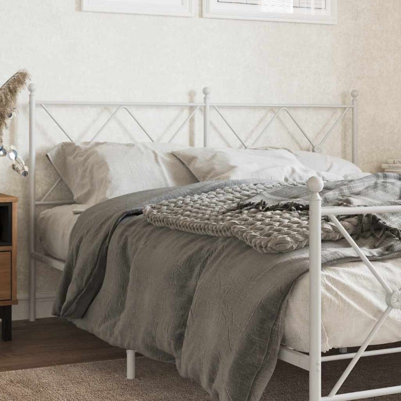 Tête de lit de remplacement métal blanc 160 cm 632412632412