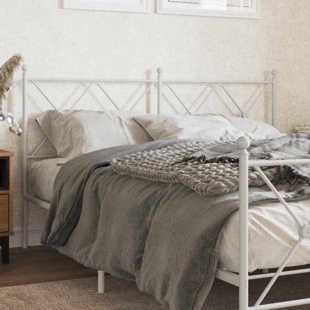 Tête de lit de remplacement métal blanc 160 cm 632412632412