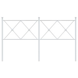 Tête de lit de remplacement métal blanc 160 cm 632412632412