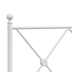 Tête de lit de remplacement métal blanc 160 cm 632412632412
