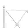 Tête de lit de remplacement métal blanc 160 cm 632412632412