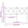 Tête de lit de remplacement métal blanc 160 cm 632412632412