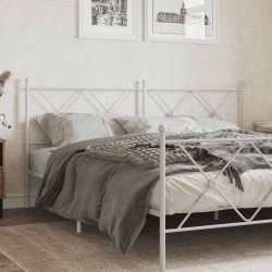 Tête de lit de remplacement métal blanc 180 cm 632416632416