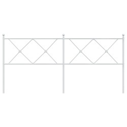 Tête de lit de remplacement métal blanc 180 cm 632416632416