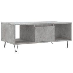 Table basse Gris béton 90x50x36,5 cm Bois d'ingénierie 632419632419