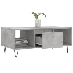 Table basse Gris béton 90x50x36,5 cm Bois d'ingénierie 632419632419