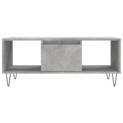 Table basse Gris béton 90x50x36,5 cm Bois d'ingénierie 632419632419