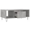 Table basse Gris béton 90x50x36,5 cm Bois d'ingénierie 632419632419