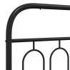 Tête de lit de remplacement métal noir 200 cm 632422632422