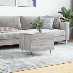Table basse Sonoma gris 50x50x40 cm Bois d'ingénierie 632424632424