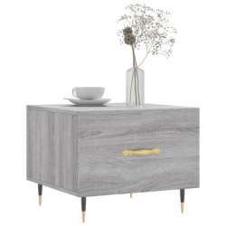 Table basse Sonoma gris 50x50x40 cm Bois d'ingénierie 632424632424