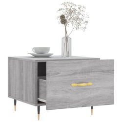 Table basse Sonoma gris 50x50x40 cm Bois d'ingénierie 632424632424