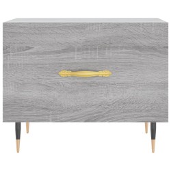 Table basse Sonoma gris 50x50x40 cm Bois d'ingénierie 632424632424