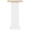 Table de bar Blanc et chêne Sonoma 60x60x110 cm 632425632425