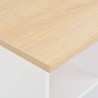 Table de bar Blanc et chêne Sonoma 60x60x110 cm 632425632425