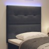 Tête de lit LED avec bandes LED Gris 100 cm Velours 632426632426