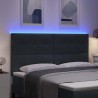 Tête de lit LED avec bandes LED Gris 180 cm Velours 632428632428