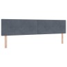 Tête de lit LED avec bandes LED Gris 200 cm Velours 632430632430