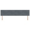 Tête de lit LED avec bandes LED Gris 200 cm Velours 632430632430