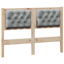 Tête de lit Marron et gris clair 135 cm Bois massif en pin 632431632431