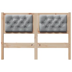Tête de lit Marron et gris clair 135 cm Bois massif en pin 632431632431