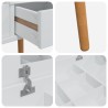 Table de Toilette FAUSKE Blanc 76 x 50 x 78 cm 632434632434