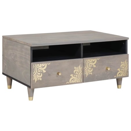 Table basse Gris 80 x 54 x 40 cm Bois de mangue massif 632436632436